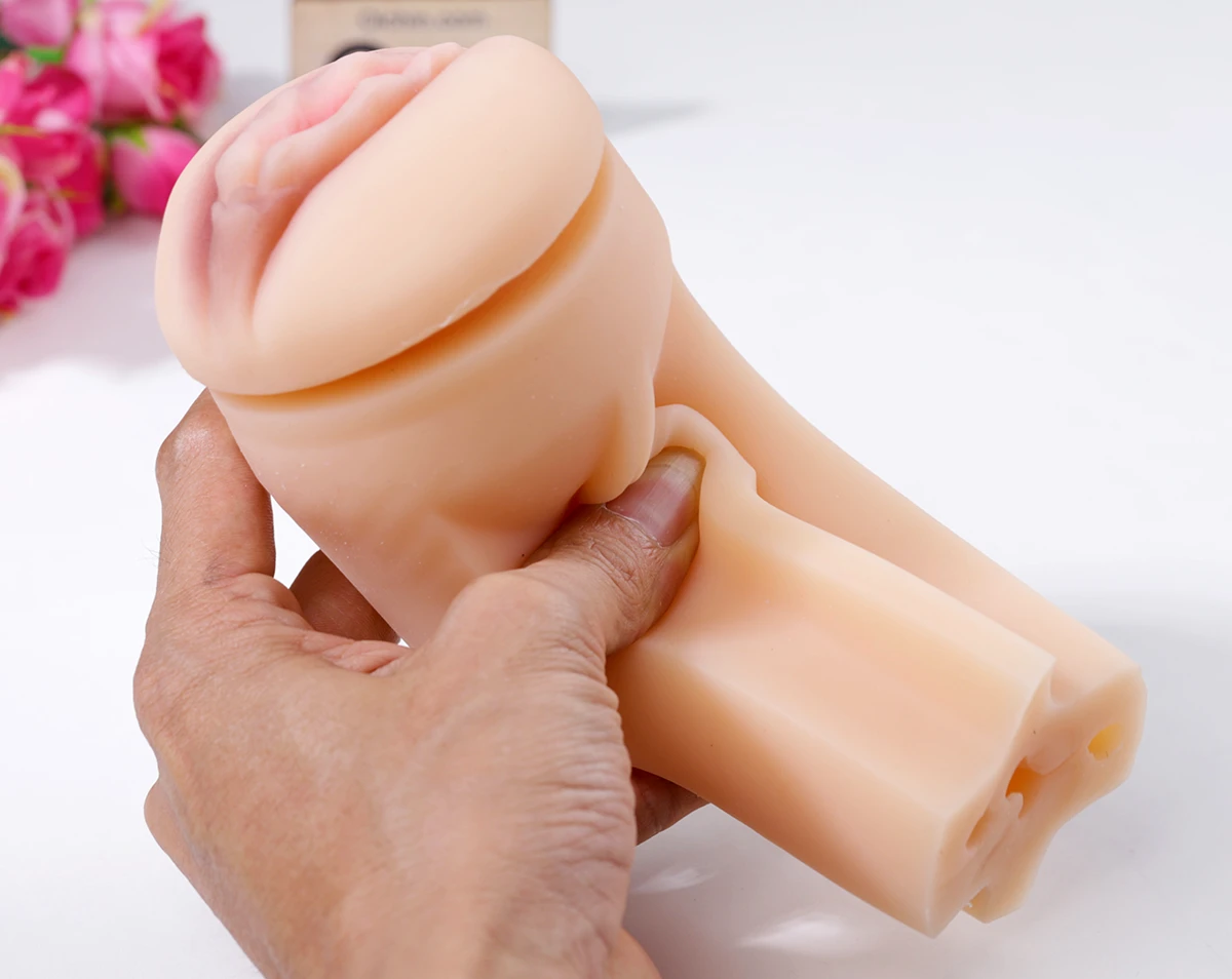 Pink Pussy dễ dàng vệ sinh với nước sạch Chất liệu silicone dẻo dai mịn màng