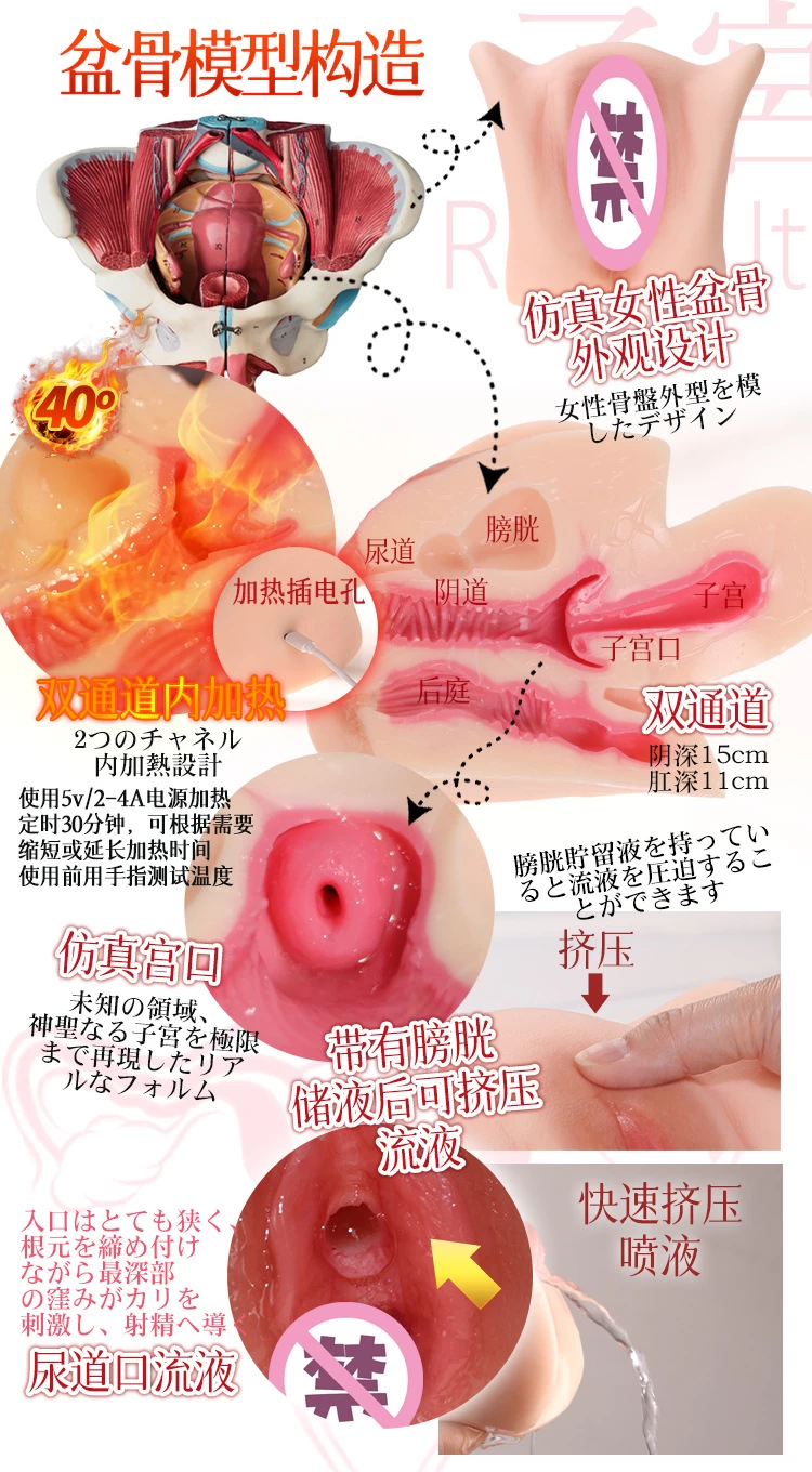 Âm đạo giả ManMiao rung sưởi ấm