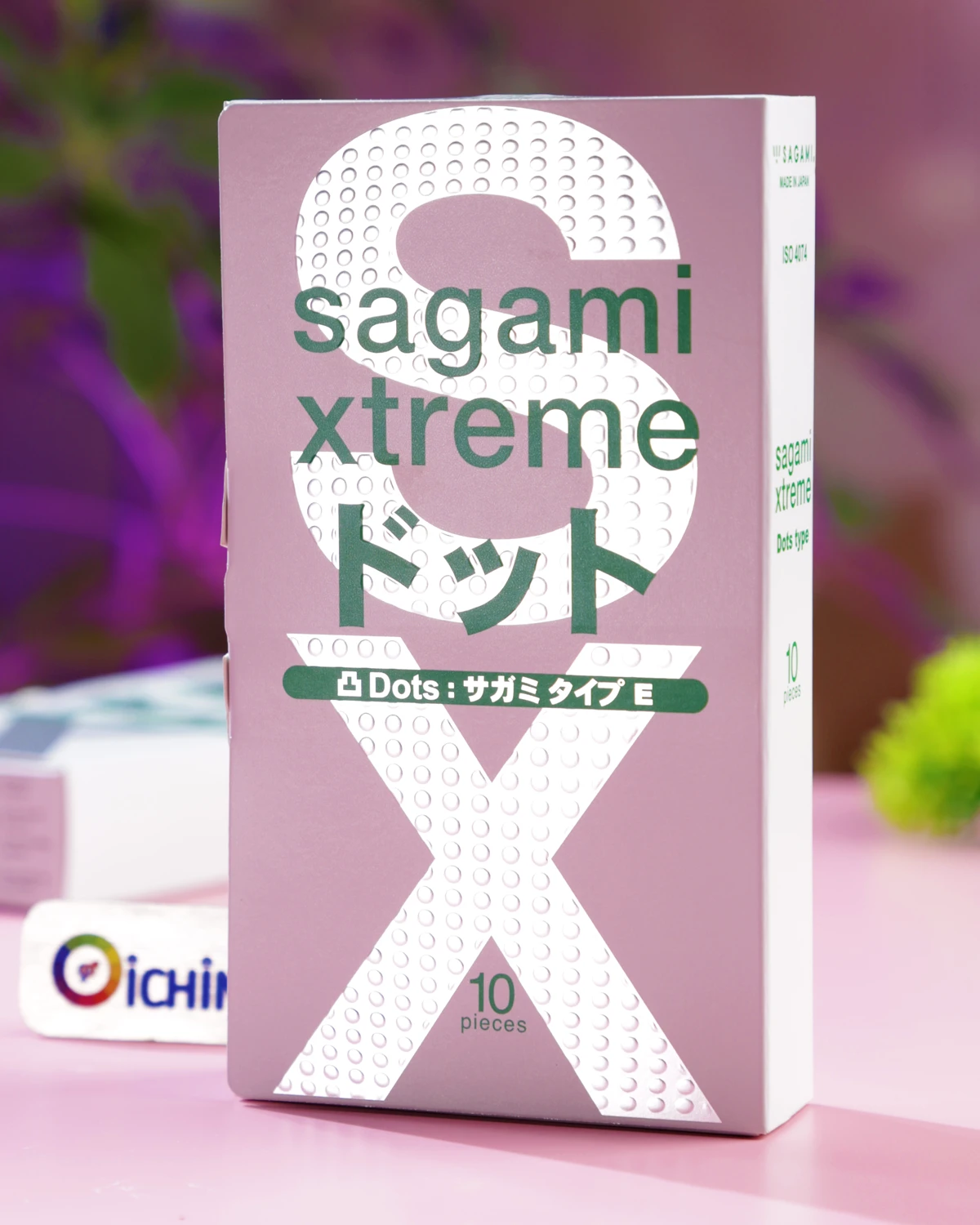 Bao cao su Sagami Xtreme Type E hộp 10 chiếc cầm tay hiển thị kích thước