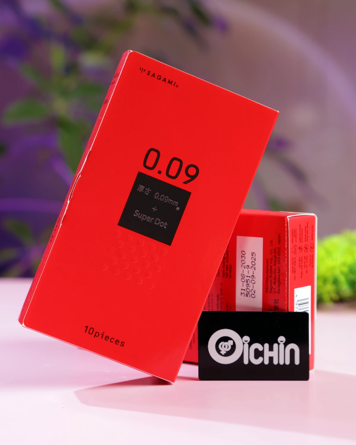 Bao cao su Sagami 0.09mm Super Dot hộp 10 chiếc
