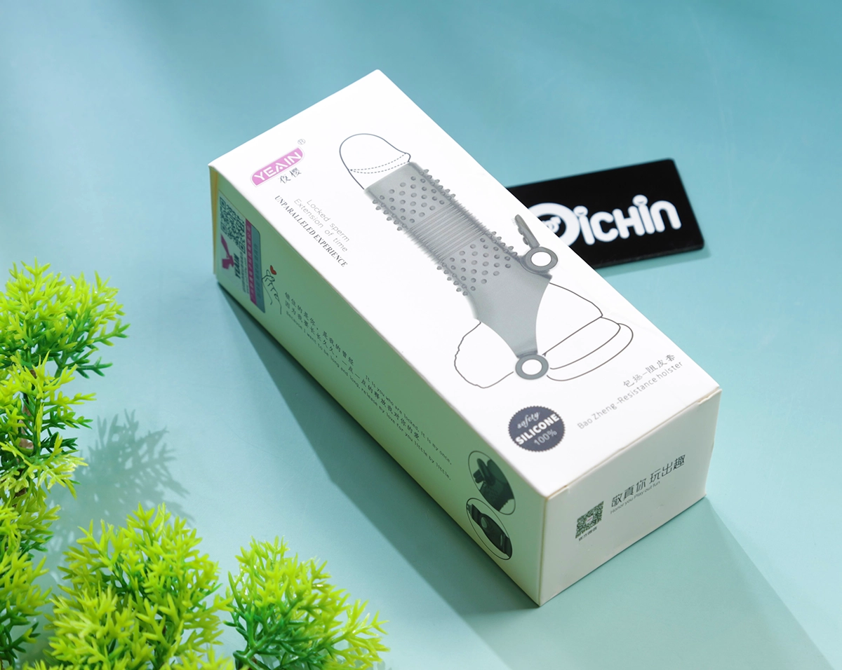 Hộp đóng gói bao cao su đôn dên Yeain gân gai rung 2 điểm