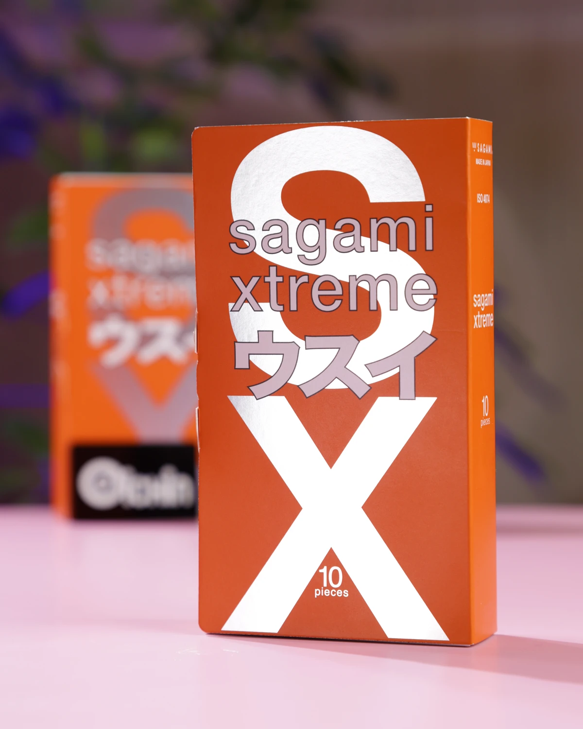 Bao cao su Sagami Xtreme hộp 10 chiếc màu cam nổi bật