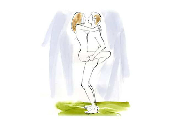 Bế nàng khi quan hệ 