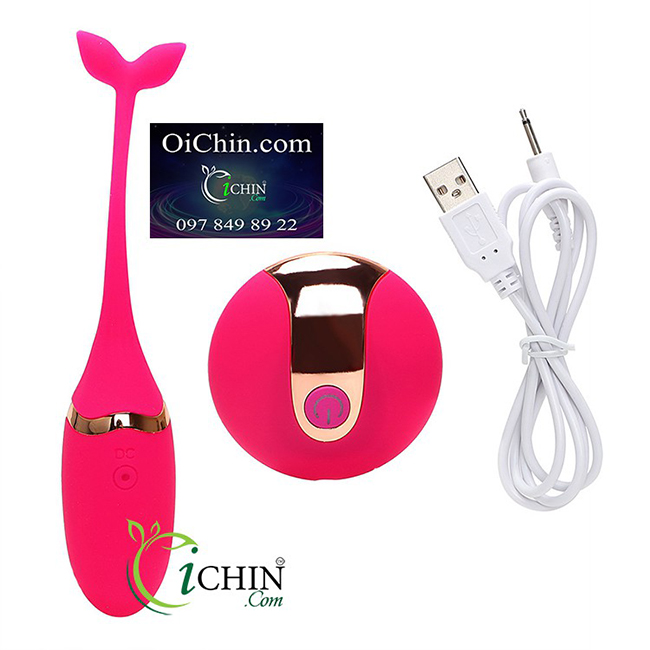 Trứng rung Cá heo 10 chế độ điều khiển từ xa không dây