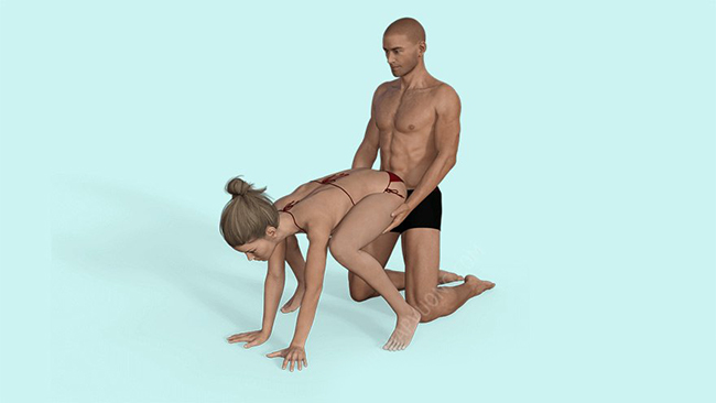 Tư thế làm tình doggy kiểu ếch nhảy