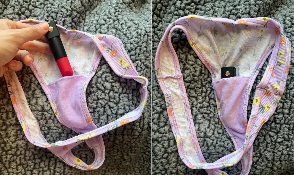 Son rung Exomoon Lovense có thể nhét vào túi ở quần lót