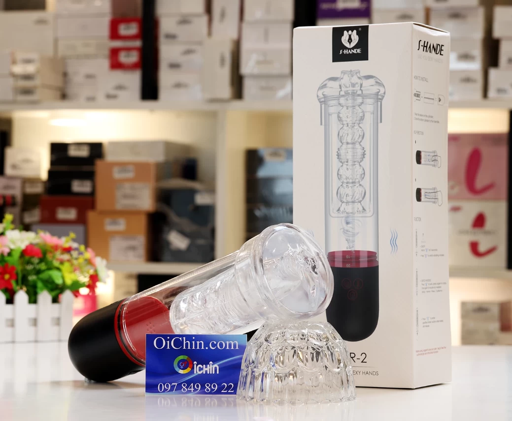 Máy tập to dương vật kết hợp thủ dâm hai trong một - S-hande Air 2