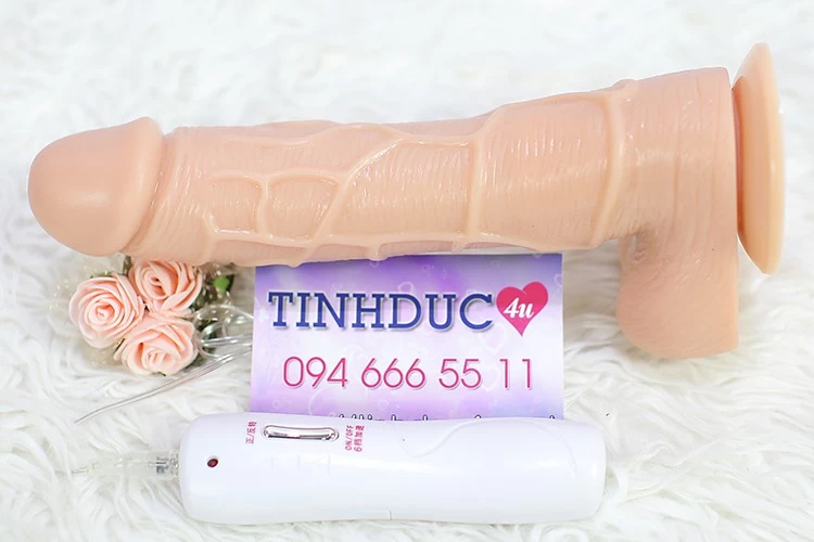 Dương vật giả SHEQU Super Man dán tường rung đa chế độ như thật