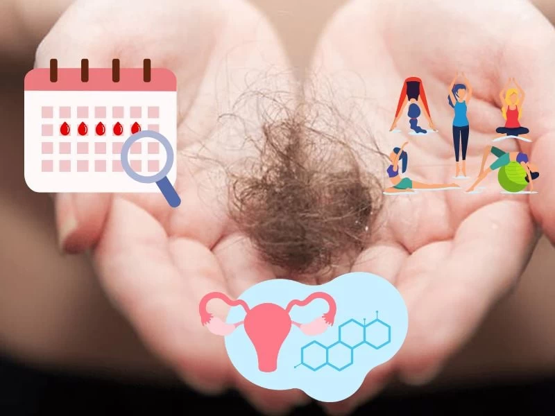 Hormone nữ giới mất cân bằng có thể gây rụng lông vùng kín