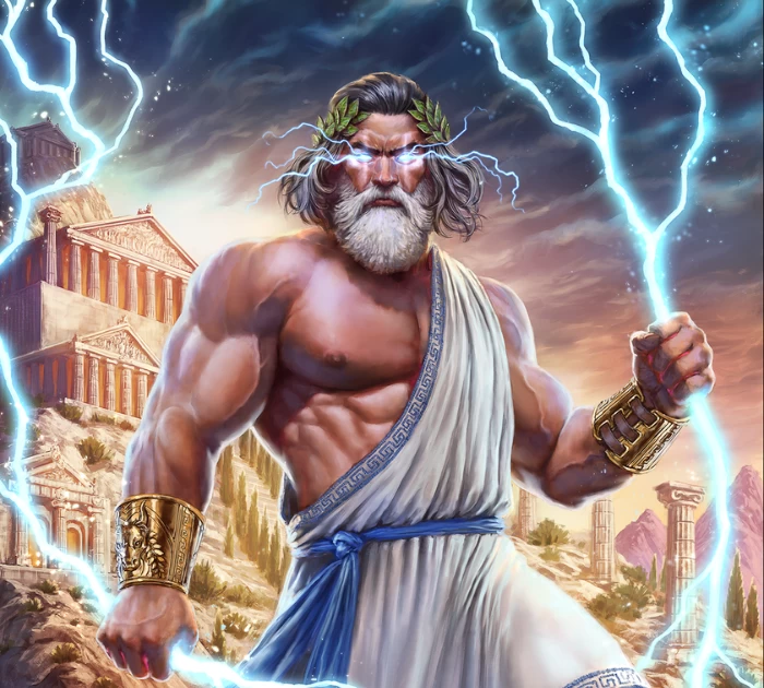 Hình ảnh Thần Zeus, vị vua các vị thần và là biểu tượng của sức mạnh sinh sản