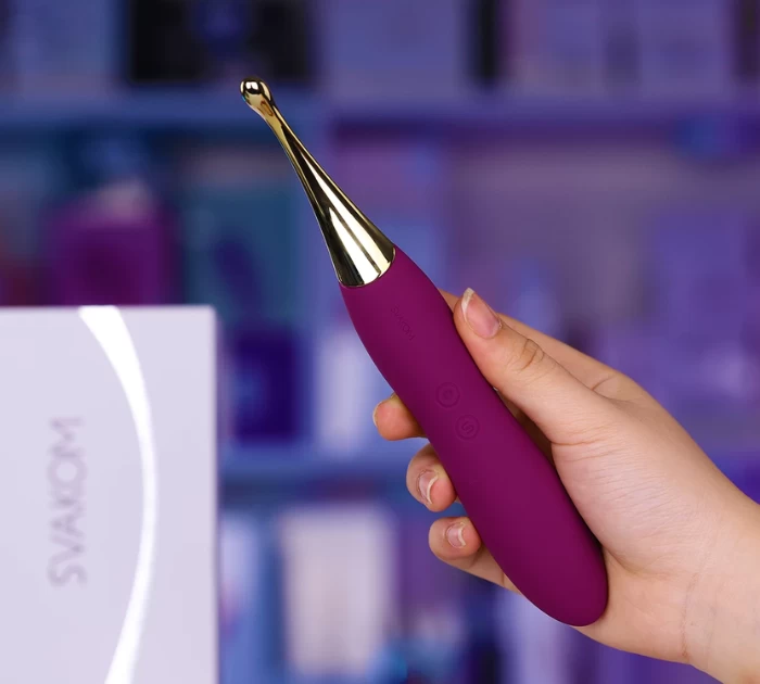 Máy rung Svakom có thiết kế uốn cong để kích thích điểm G