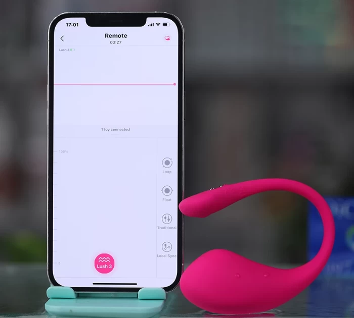 Giao diện ứng dụng Lovense Remote để điều khiển sextoy thông minh từ xa