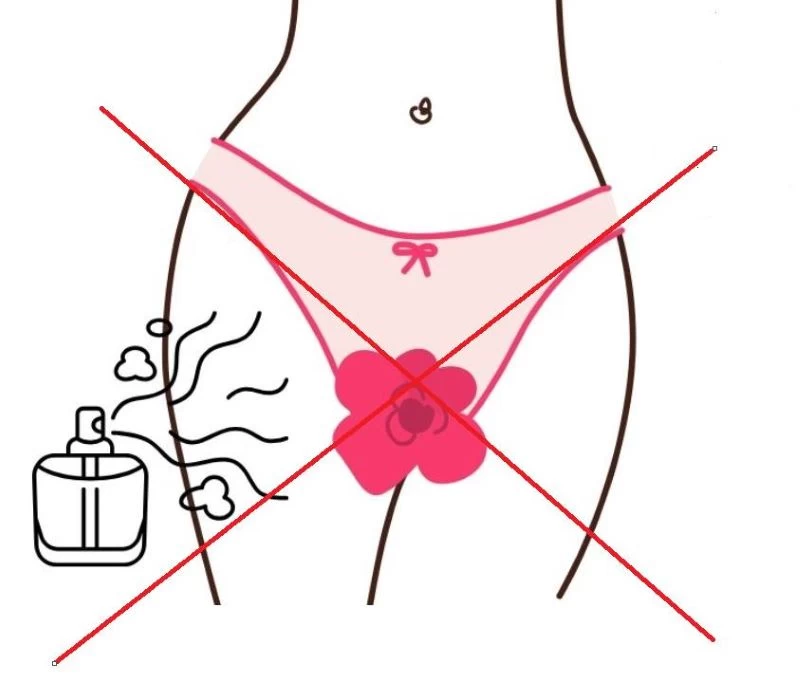 Tránh xịt nước hoa trực tiếp lên vùng kín để tránh gây kích ứng