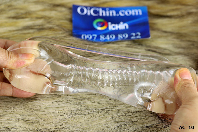 cốc thủ dâm trong suốt có thể co giãn và đàn hồi tốt