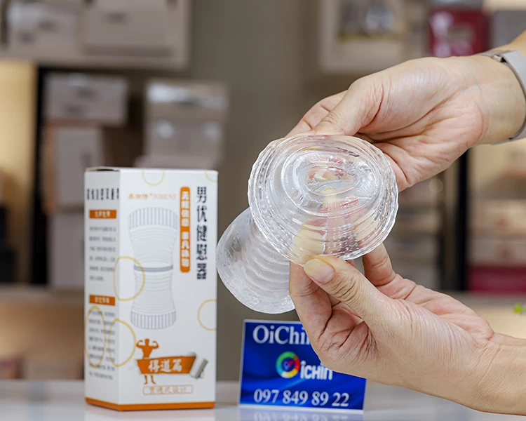 Cốc thủ dâm trong suốt 2 đầu