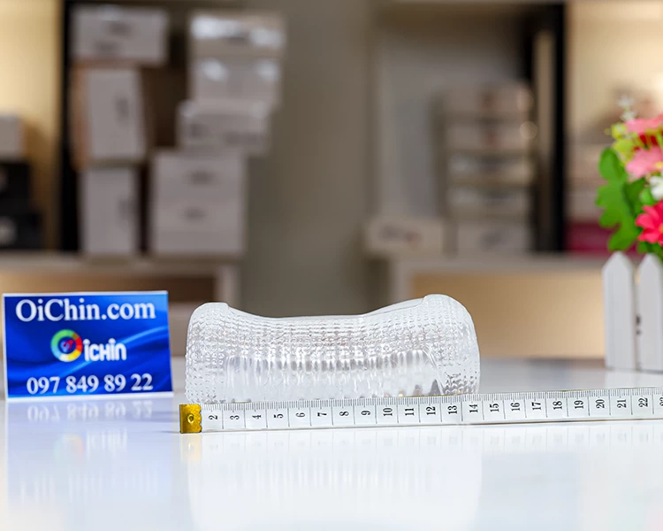 Cốc thủ dâm trong suốt 2 đầu