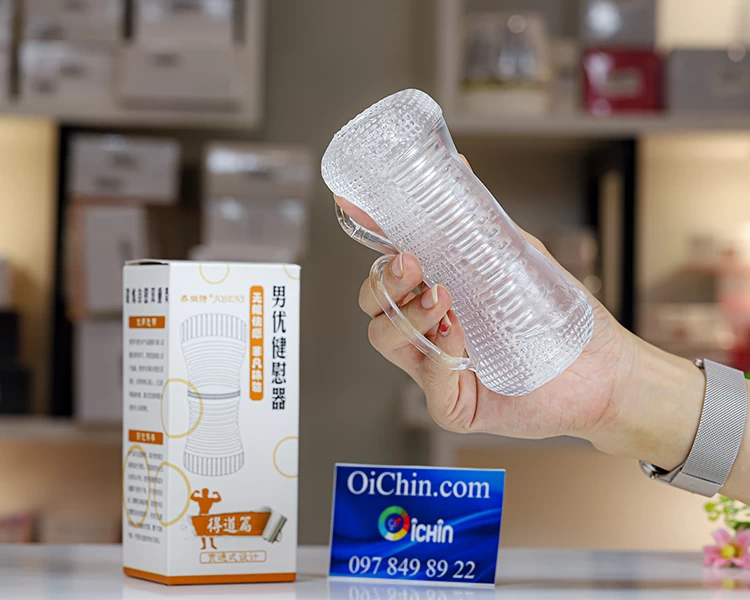 Cốc thủ dâm trong suốt 2 đầu