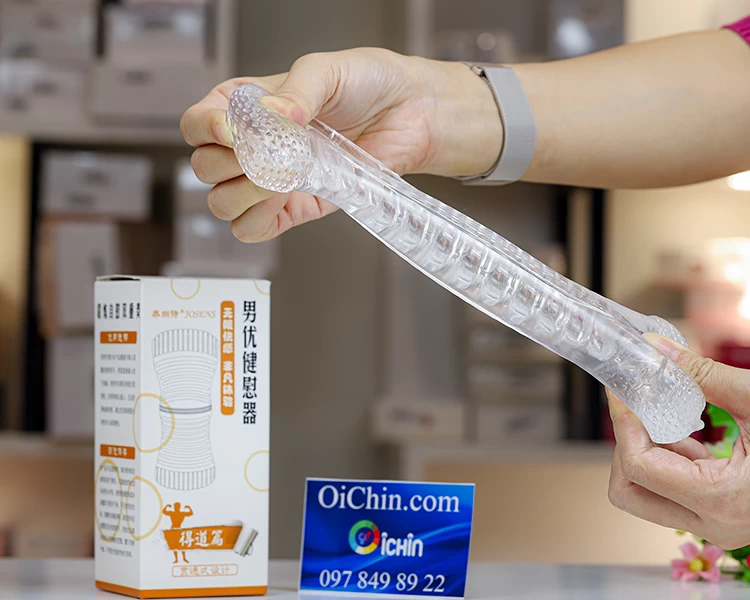 Cốc thủ dâm trong suốt 2 đầu