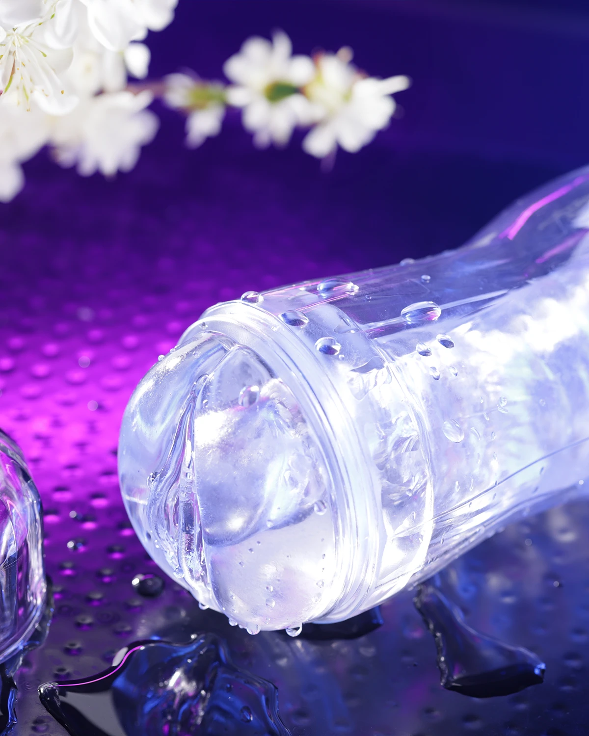 Cốc thủ dâm trong suốt ice crystal 2 đầu