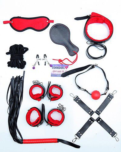 Đồ chơi bạo dâm Combo BDSM 10 món 50 sắc thái