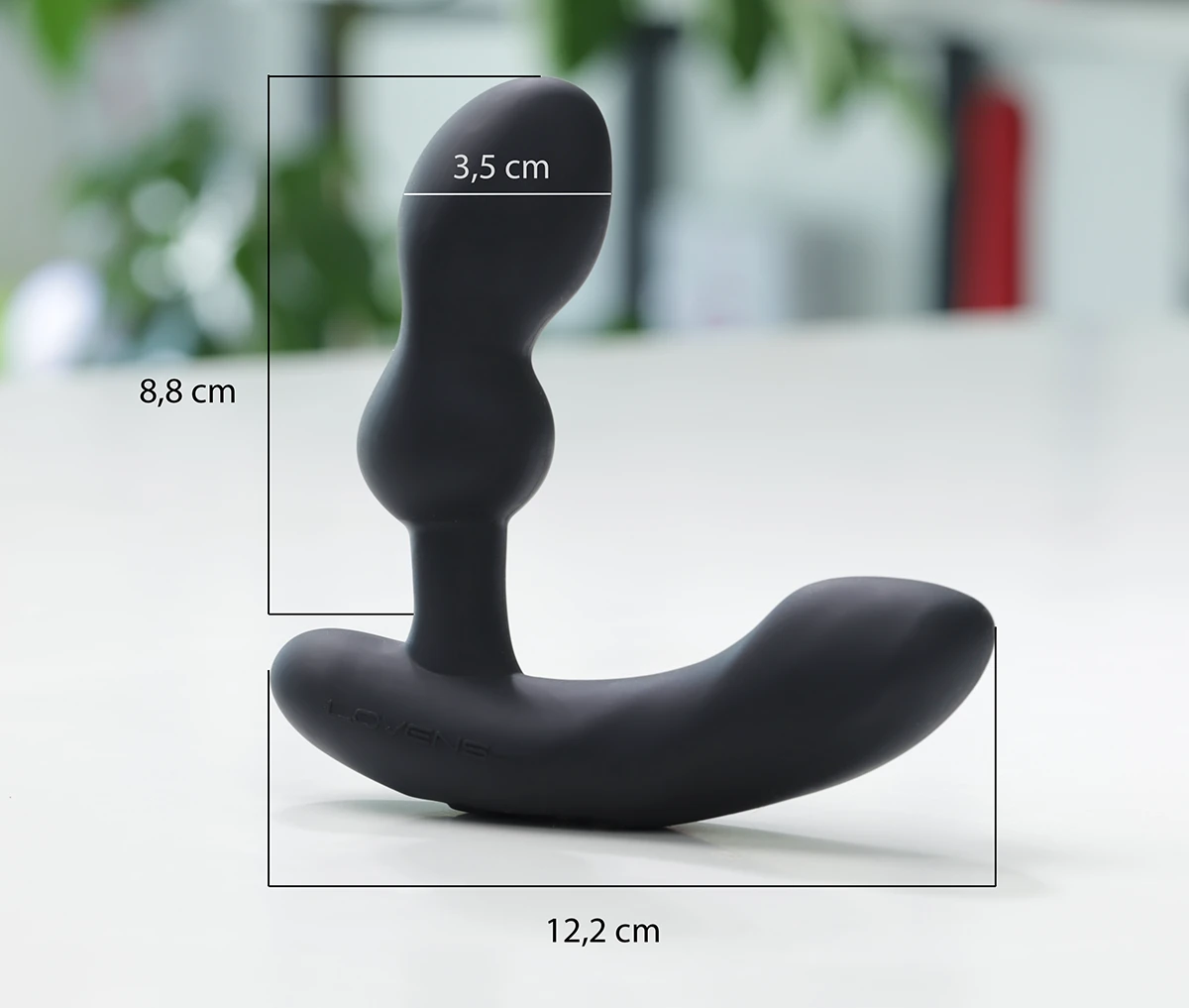 Ảnh thông số kích thước của Lovense Edge 2