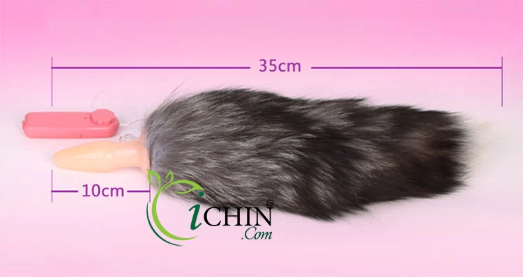 Sextoy đuôi cáo silicone có rung