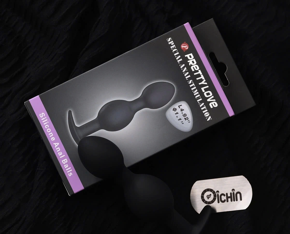 Hộp đóng gói Pretty Love Anal Balls silicone mềm mịn có bi