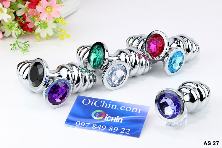 Phích cắm hậu môn xoắn ốc iNox cao cấp