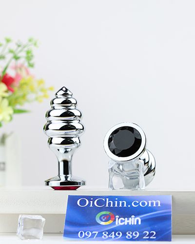 Phích cắm hậu môn xoắn ốc iNox cao cấp