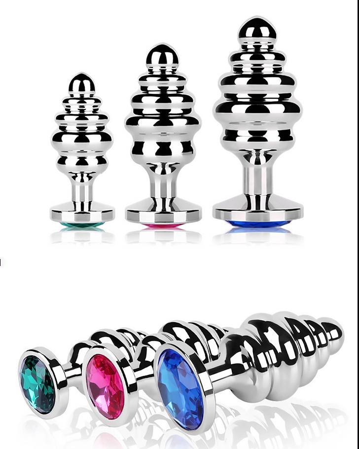 Phích cắm hậu môn xoắn ốc iNox cao cấp