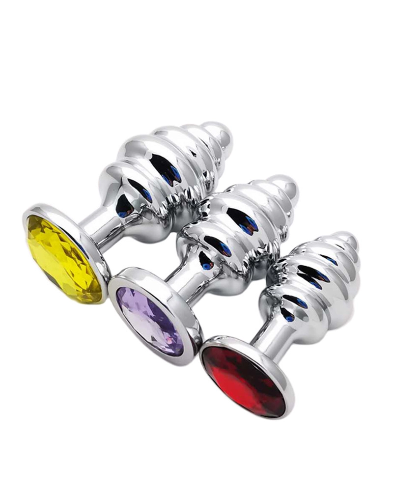 Phích cắm hậu môn xoắn ốc iNox cao cấp