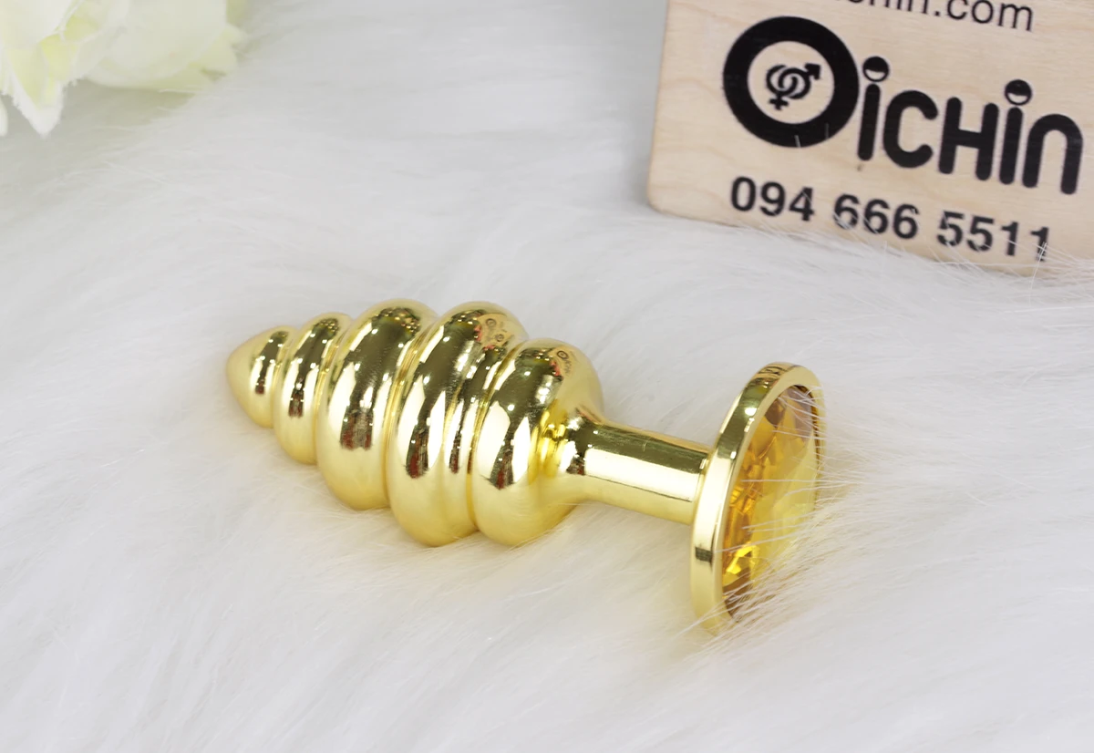 Phích cắm thời trang inox mạ vàng