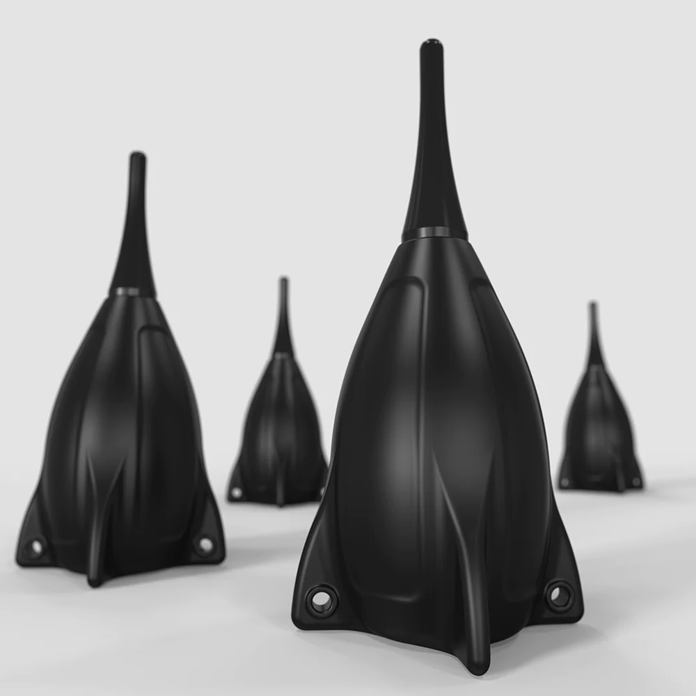 Dụng cụ vệ sinh hậu môn Bathmate Hydro Rocket Douche có thiết kế độc đáo như bệ phóng tên lửa