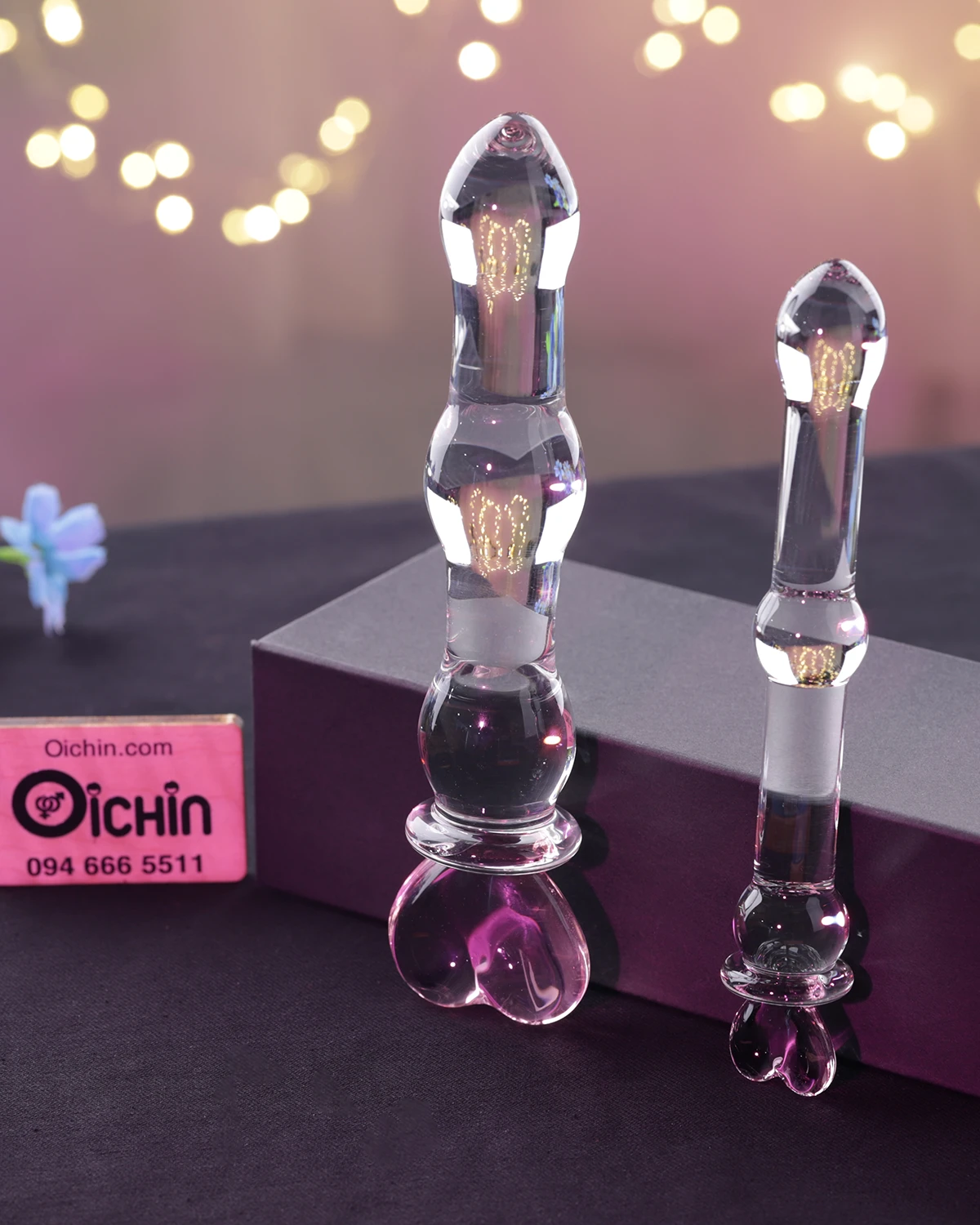 sextoy hậu môn Mizz Zee thủy tinh