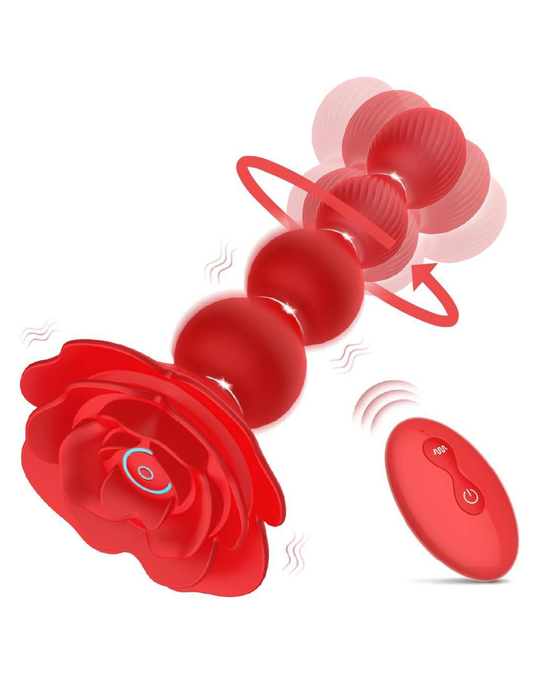 Butt Plug Flower hạt xoắn