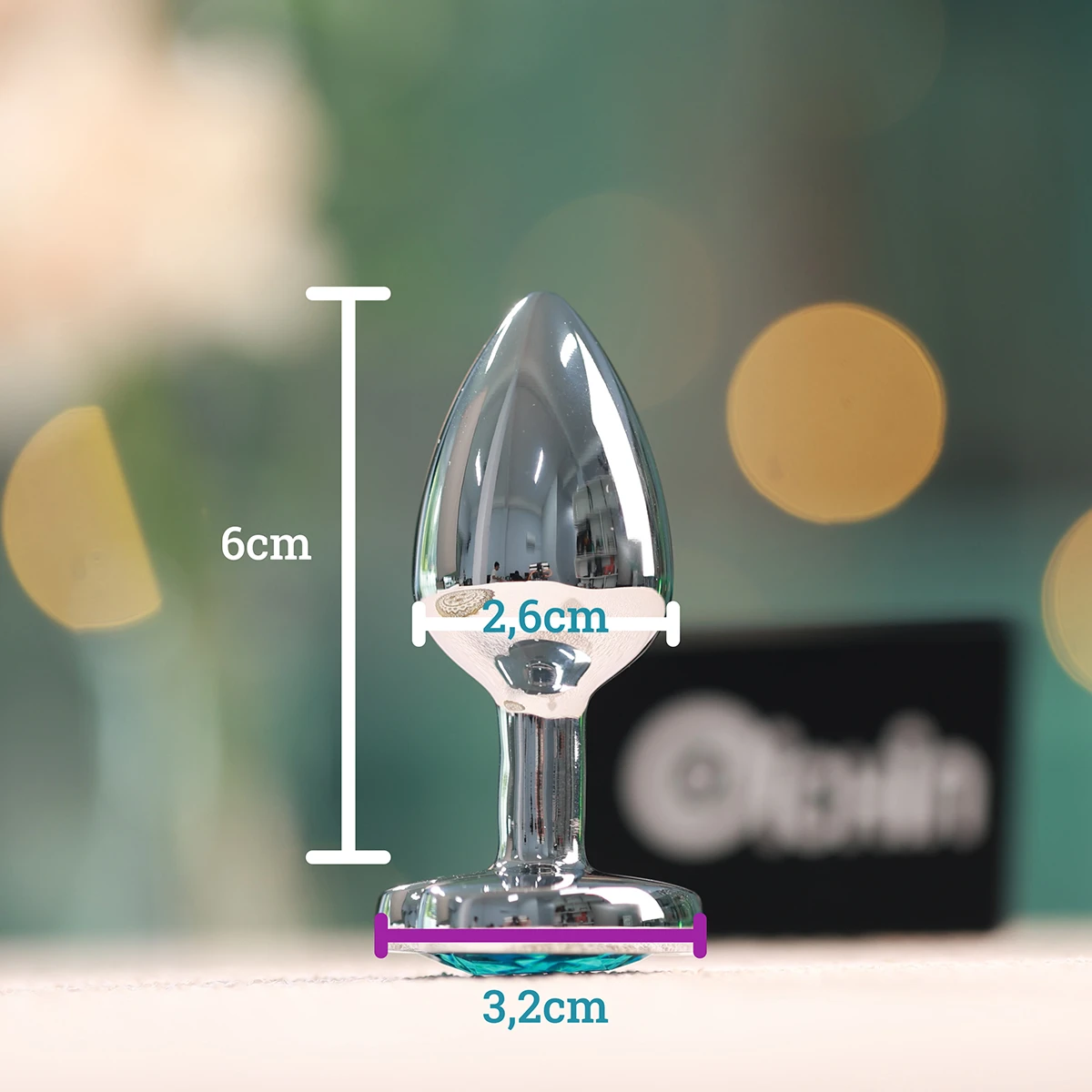 Ảnh thông số kích thước của Phích cắm hậu inox Chisa Hi-Basic