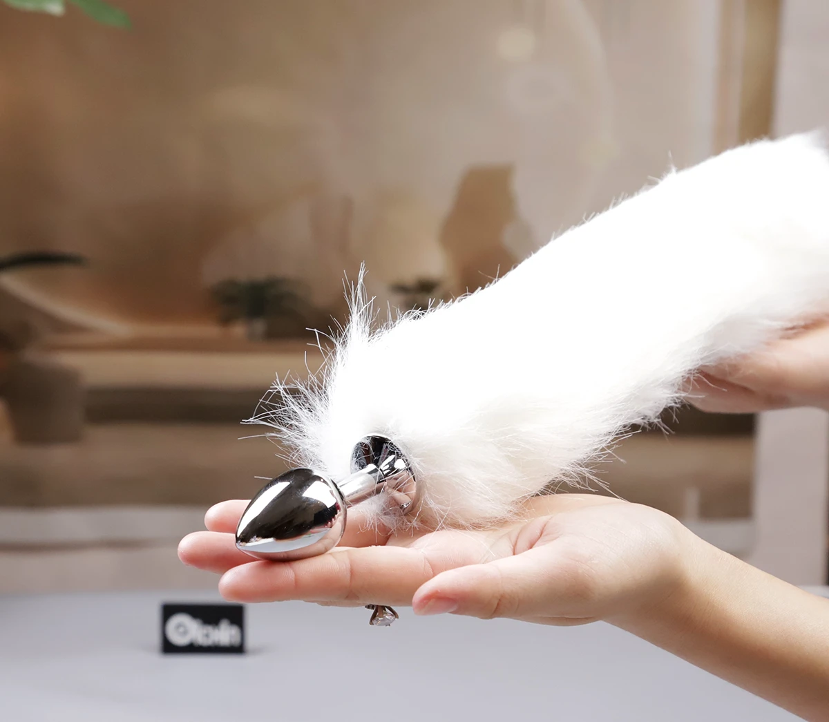 Đuôi cáo metal Lovetoy cầm tay hiển thị kích thước sản phẩm