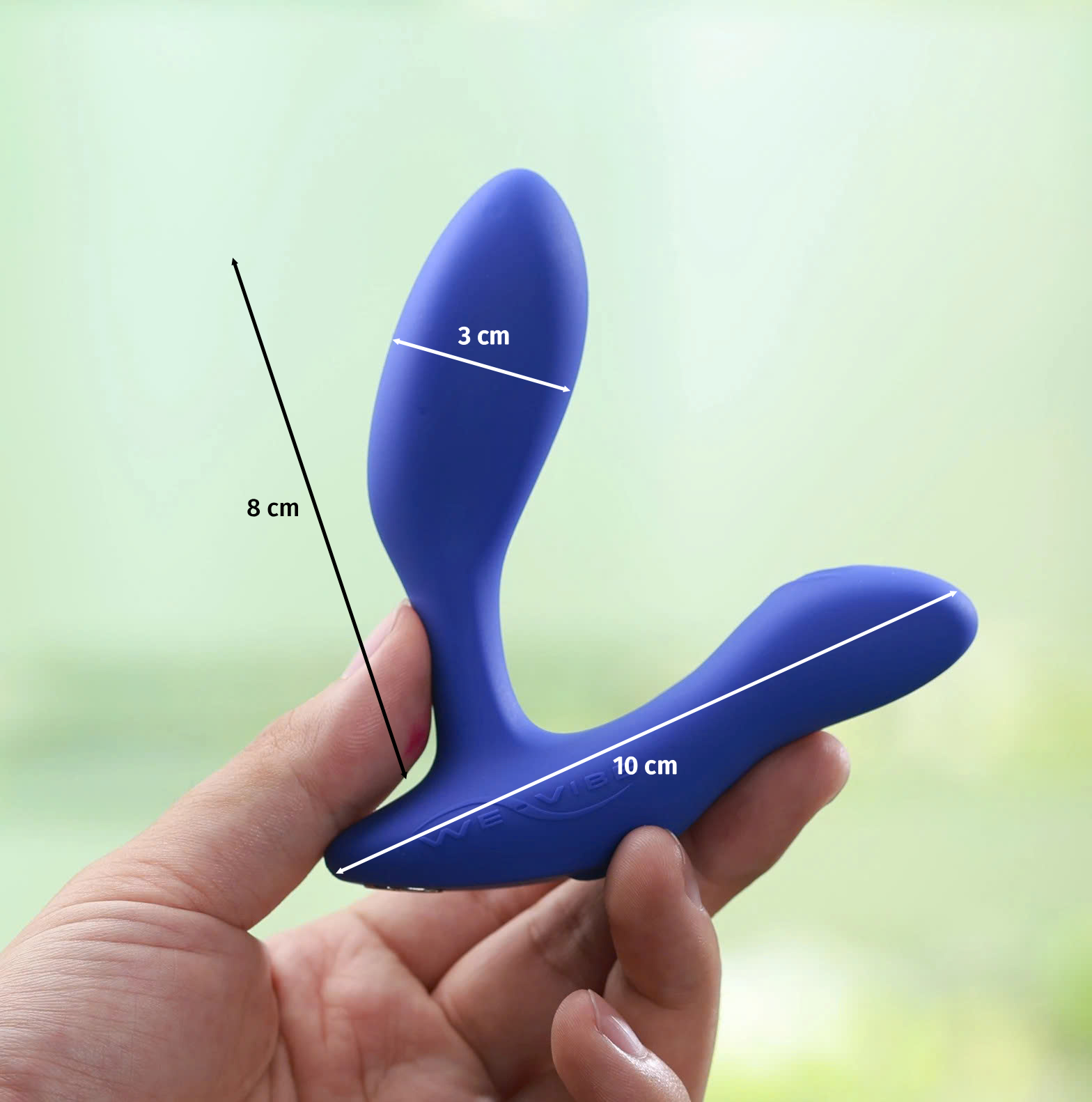 Ảnh thông số kích thước của We-vibe Vector +