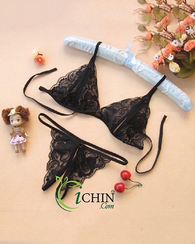 Đồ lót xuyên thấu không đáy hở đầu ti chất ren