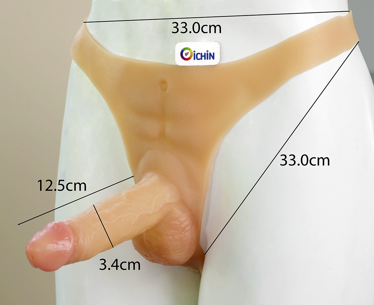 Ảnh thông số kích thước của Quần dương vật giả tam giác Manmiao W41