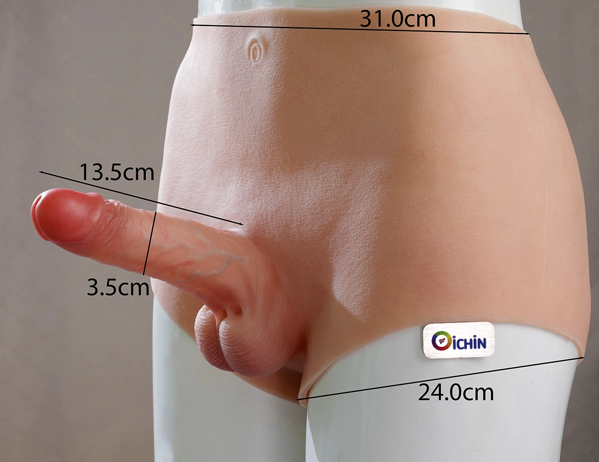 Ảnh thông số kích thước của Dương vật rỗng ruột Jiuai