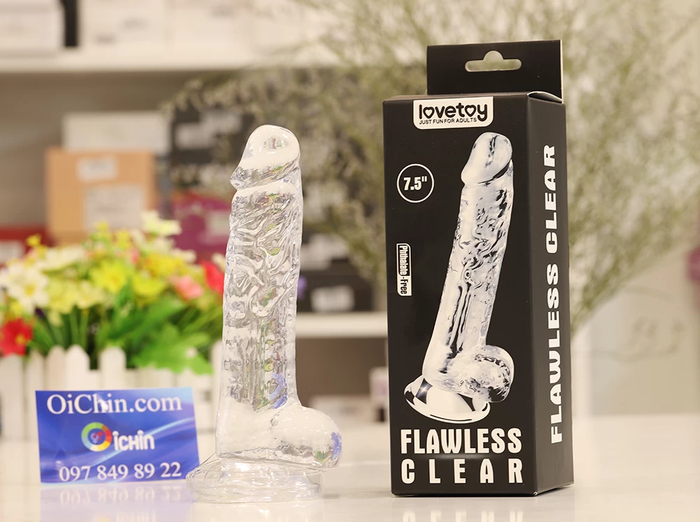 Lovetoy Flawless Clear 7.5 inch