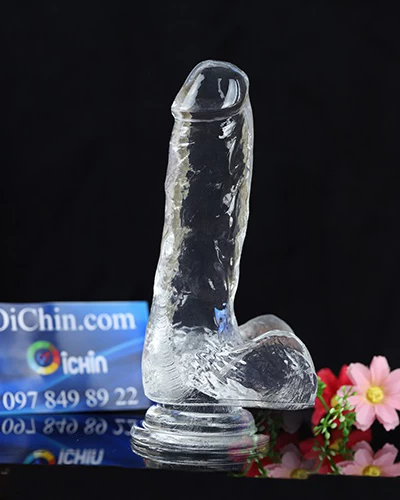 Biến thể DG02-L của Dương vật giả trong suốt SUPPER COCK dán tường
