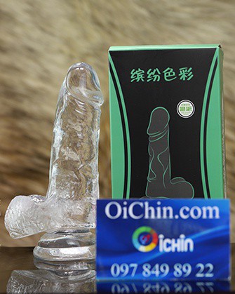 Biến thể DG02-M của Dương vật giả trong suốt SUPPER COCK dán tường