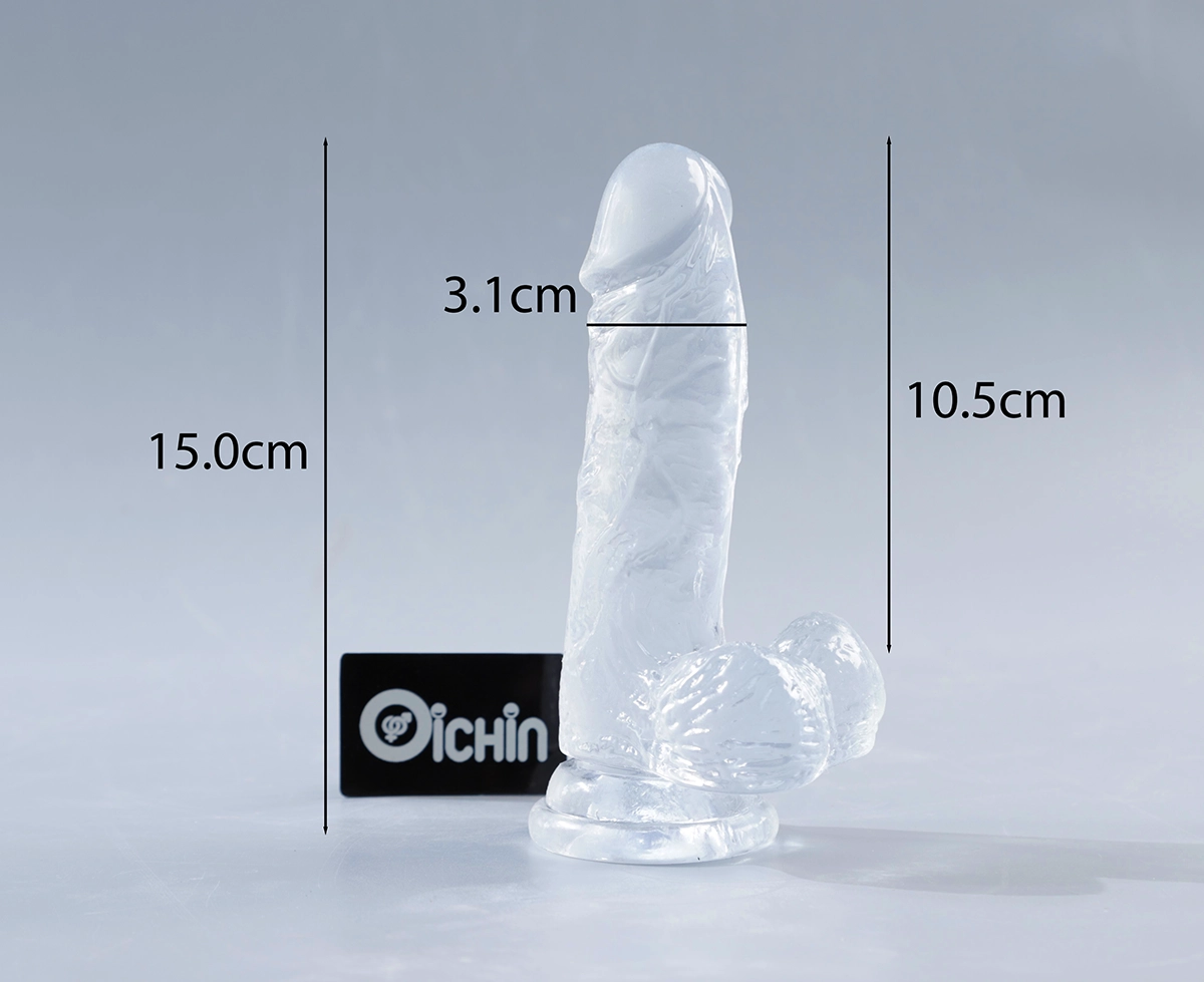SUPPER COCK silicone trong suốt siêu mềm - Kích thước thực tế 15cm