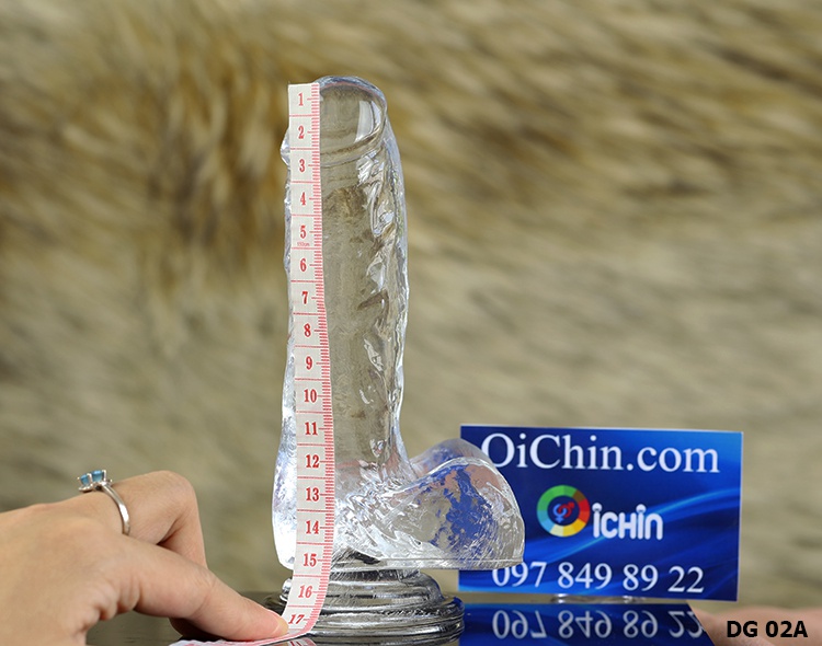 Dương vật giả trong suốt SUPPER COCK dán tường