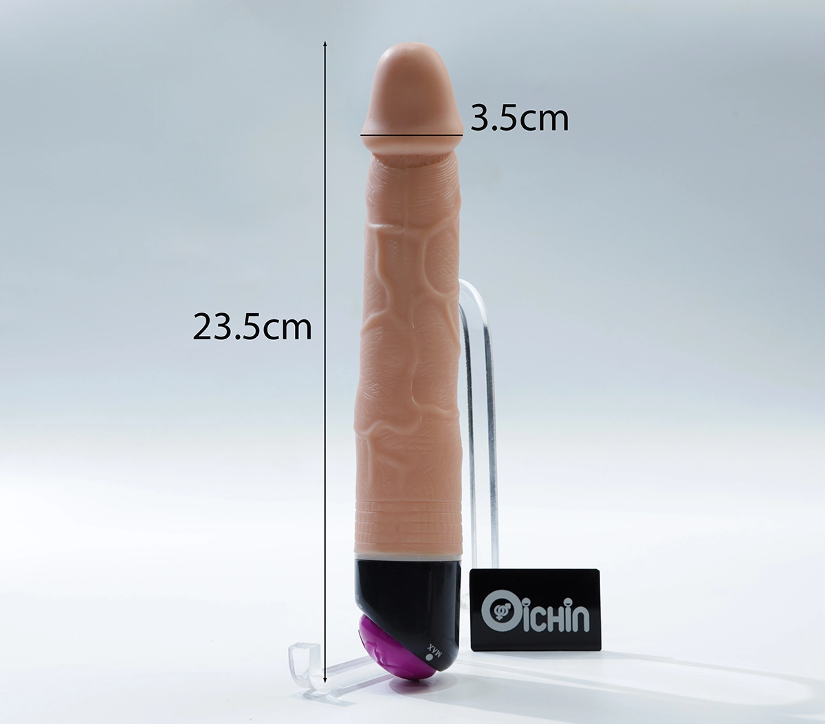 Ảnh thông số kích thước của Lybaile Dildo rung ngoáy