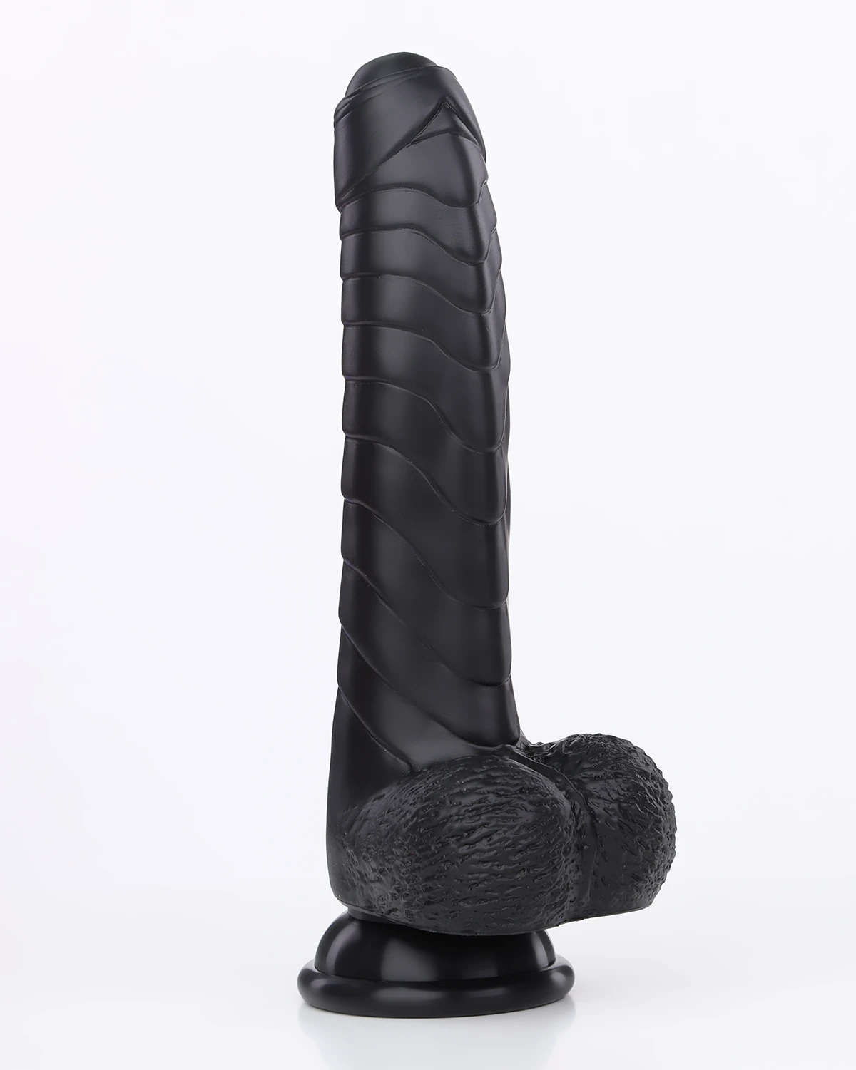 Cu giả Yunman màu đen nhiều gân xếp liên tục như gợn sóng