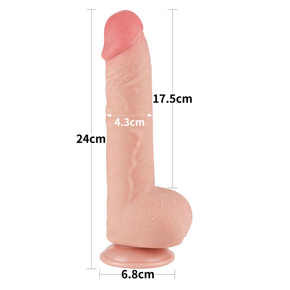 Lovetoy Sliding-Skin dong 9,5 inch