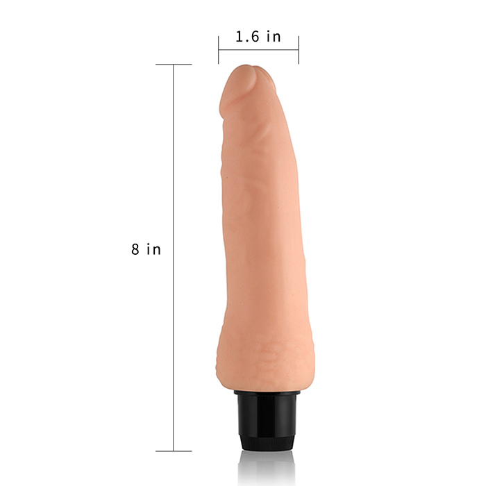 Ảnh thông số kích thước của Lovetoy 8 inch Real Feel